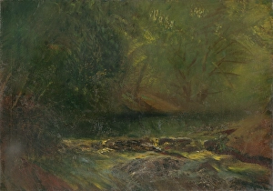 Waldinnere mit Bach, 1900-1902. Künstler: Ladislav Mednyanszky