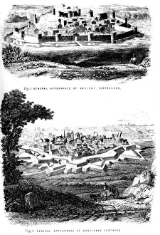 Black And White Castle Pictures Drucke: Fortifications, c1880