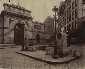 Albumen Print Techniques Drucke: Fountain of the LEcole Polytechnique, 1902. Creator: Eugene Atget (French, 1857-1927)