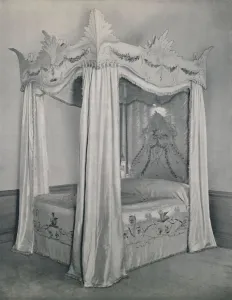 Antique Furniture Design Drucke: Four-post bed, 1933