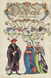 Die vierzehnte Generation, Wilhelm Derrer um 1626-1711. Schöpfer unbekannt