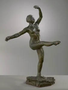Vierter Platz Vorderseite linksen Bein modelliert um 1880er Jahre guss 1919-21 Ersteller: Edgar Degas