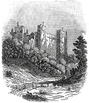 Nineteenth Century Landscape Photography Drucke: Framlingham Castle, 1845. Creator: Unknown