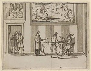 Franzisco der Älteste von Esten Befehle für die Vertheilung von Gütern an Bedürftige zu geben