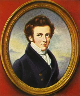 World History Figures Drucke: Franz Grillparzer, (1933). Creator: Unknown