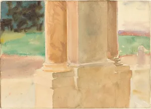 Fraschati, Architektonische Studie um 1907 vom Künstler John Singer Sargent