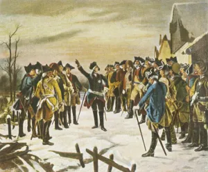 Cigarette Card Album Art Drucke: Frederick the Great makes a speech