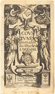 Vorderseite für Die Sitten Lothringens. Künstler: Jacques Callot.