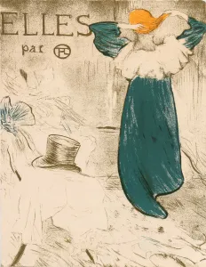 Colour Lithograph Poster Drucke: Frontispiece from Elles, 1896