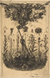 Vorderseite für Les Fleurs du Mal, 1857. Ersteller: Felix Bracquemond