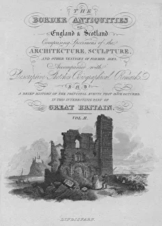 Lindisfarne Castle Drucke: Frontispiece - Lindisfarn, 1814. Artist: John Greig