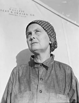 FSA-Emergenz-Zwangsarbeitslager für Wanderarbeiter, Calipatria, Imperial Valley, 1939. Künstler: Dorothea Lange