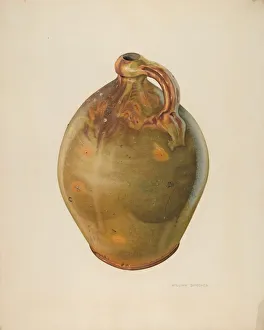 Gelbe Schüssel von Galena, um 1938 vom Künstler William Spiecker