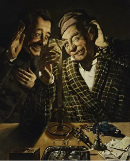 Glücksspiel vor dem Kerzenlicht
