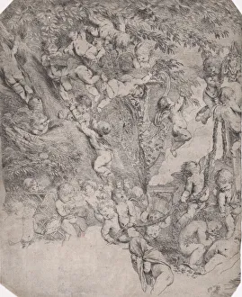 Der Garten von Venus, Beweisstabe der oberen linken Ecke, um 1631/37