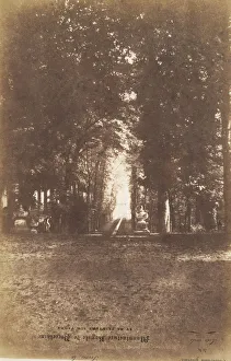 Salted Paper Print Technique Drucke: [Gardens of the Chateau de Saint-Cloud], ca. 1853. Creator: Louis-Remy Robert