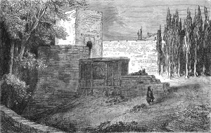 Granada Landmarks Drucke: The gate of the Alhambra; Notes on Spain, 1875. Creator: Unknown