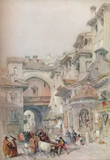 Landschaften Drucke: Tor der Rambla, Granada, 1830er Jahre, (1930). Künstler: David Roberts.