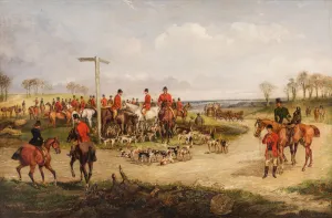 Horse Riding Pictures Drucke: Gathering for the Hunt