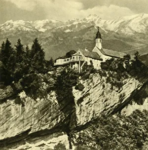 Christian Pilgrimage Sites Drucke: Gebhardsberg, Bregenz, Austria, c1935. Creator: Unknown