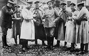 World War I Generals Drucke: Gen. von Diffenbach & staff, between 1914 and c1915