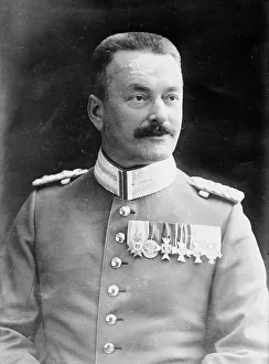 Black And White Photography 1910s Drucke: Gen. Von Kneussel, between c1910 and c1915. Creator: Bain News Service