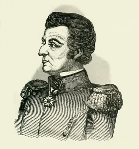 Mexican War Of Independence Drucke: General Bustamente, 1849. Creator: Unknown