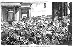 Magic Lantern History Drucke: A General Display of Arts and Sciences, 1790. Artist: Reynolds Grignion