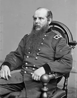United States History Figures Drucke: General John McAllister Schofield, between 1855 and 1865. Creator: Unknown