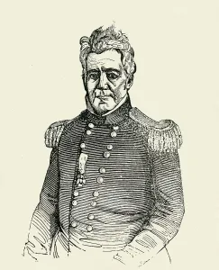 Black And White Military Portrait Drucke: General Towson, 1849. Creator: Unknown