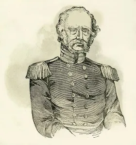 Black And White Military Uniform Drucke: General Twiggs, 1849. Creator: Unknown