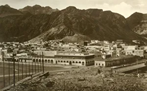 Black And White Asia Images Drucke: General View 2, Aden, c1918-c1939. Creator: Unknown