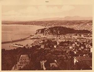 Old Town Nice France Drucke: General View of Nice, 1930. Creator: Unknown