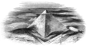 Old World Architecture Drucke: General View of the Pyramids of Jizeh, 1844. Creator: Unknown