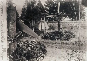Black And White Cemetery Photos Drucke: German cemetery, c1914-c1918