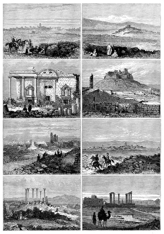 Archaeological Sites In Asia Drucke: The Giant Cities of Bashan, 1873. Creator: Unknown