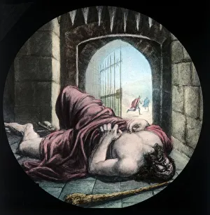 Christianity Concept Art Drucke: Giant Despair is killed, c1910. Creator: Unknown