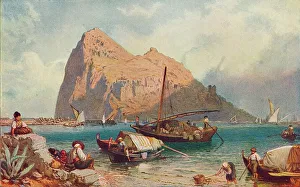 Rock Of Gibraltar Image Drucke: Gibraltar, 1905
