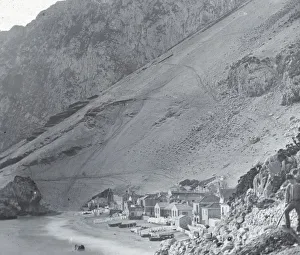 Steep Coastal Landscape Photo Drucke: Gibraltar, Catalan Bay, c1910