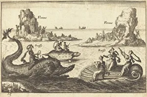 Female Figures In Mythology Drucke: Goddesses on the River. Creator: Balthasar Moncornet