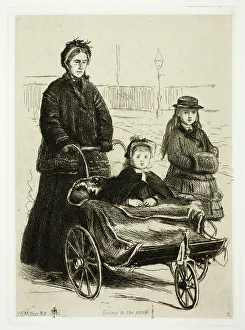 John Everett Millais Paintings Drucke: Going to the Park, 1872. Creator: John Everett Millais