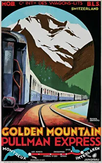 Goldener Berg, Pullman Express (Plakat), um 1930. Ersteller: Broders, Roger (1883-1953)