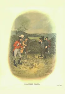 Drucke von Golffahren, 1820, ca. 1910. Einer von einer Reihe von Plakaten mit dem Stridingsmann des Johnnies Walker im Rahmen verschiedener Sportveranstaltungen dargestellt Tom Browne Drucke: Golffahren, 1820, ca 1910. Ersteller: Tom Browne