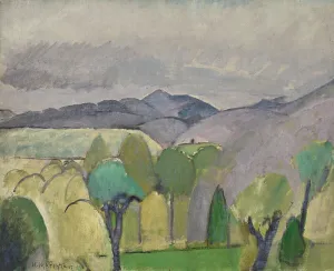 Drucke von Großes Landschaftsbild mit Bäumen, 1918. Privatsammlung Henri Matisse Drucke: Großes Landschaftsbild mit Bäumen, 1918. Künstler: Matisse, Henri (1869-1954)