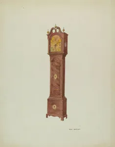 Großvateruhr, Winkelansicht, 1937 von Dana Bartlett