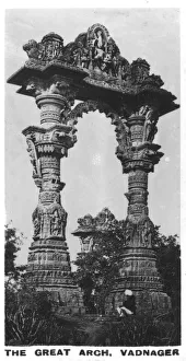Indian Empire Architecture Drucke: The Great Arch, Vadnagar, Gujarat, India, c1925