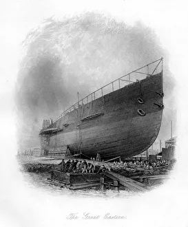 Great Eastern Ship Drucke: The Great Eastern, 1886