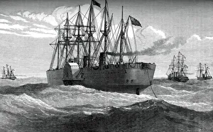 Die Große Ostern spielt das Atlantiktelegrafenkabel aus, 1856/80