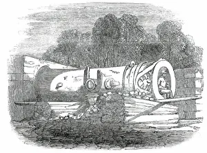 Victorian Era Warfare Drucke: The Great Gun at Beejapore, 1850. Creator: Unknown