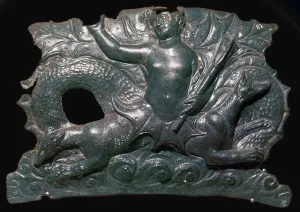 Mythische Biester Drucke: Griechischer Bronzestatue von Skylle